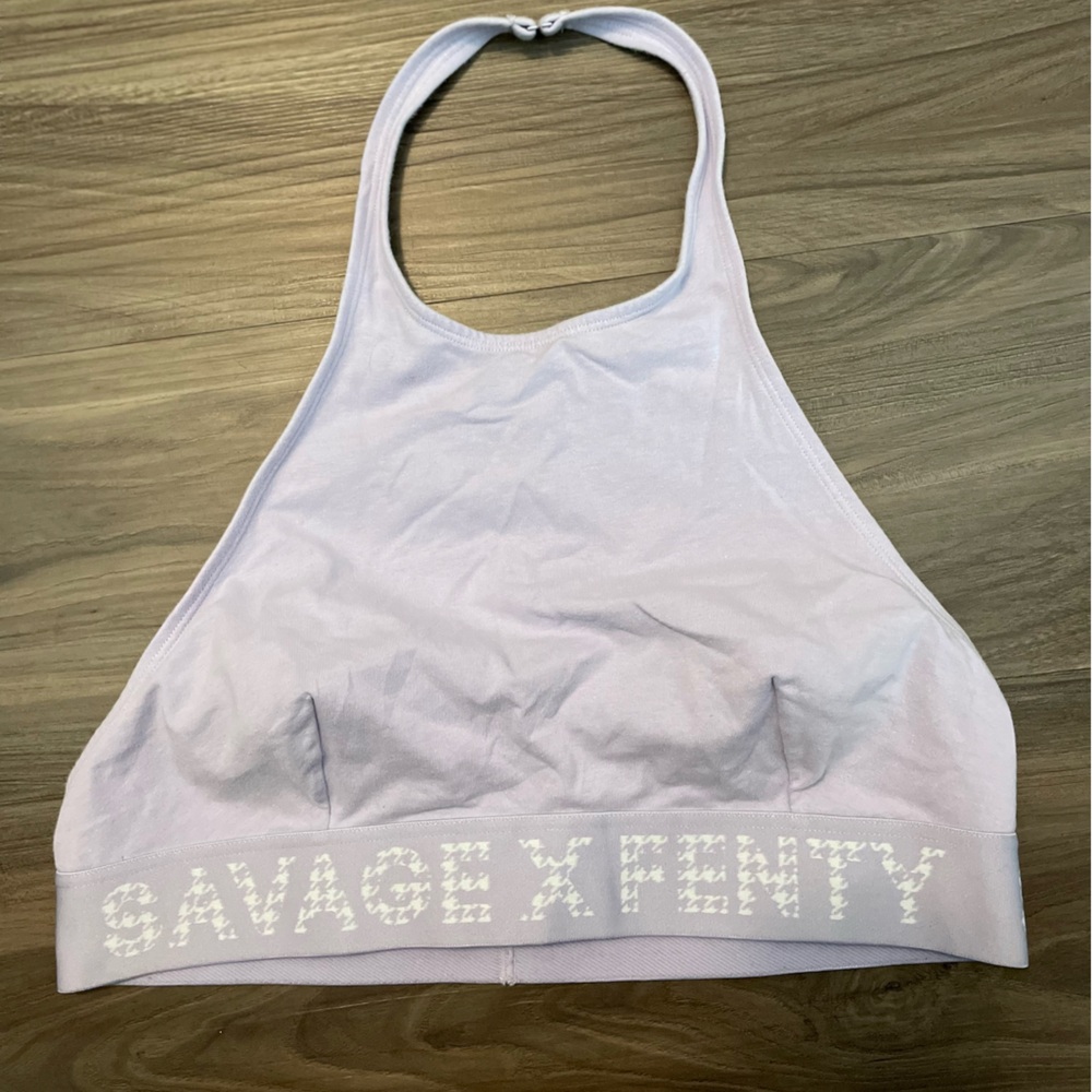 Savage X Fenty Women's Lavender Halter Bralette